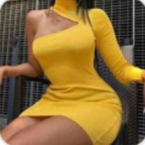 “Lovers” Yellow Dress NWT